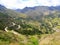 Road and valley in central Peru