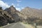 The road in Wadi Sara in mountains, Yemen