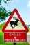 Road Warning Signs - Deer, Cycles and Pedestrians