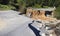 Road washed away by Hurricane Matthew