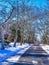 Road Through The Winter Snow