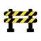 Roadblock icon vector design symbol