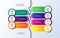 Roadmap infographic background template colorful
