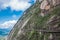 Roads built along the cliffs among the grand mountains-Lingshan Shangrao