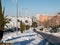 Roads opened through the snow for the transit of vehicles after the passage of the storm Filomena in the streets of the city
