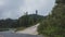 Roads and pagoda on Mingyue Mountain, Jiangxi, China