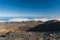 Roads and rocky lava of volcano Teide