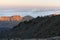 Roads and rocky lava of volcano Teide