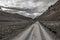 Roads in the Tibetan landscape, Tibet