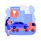 Roadside assistance abstract concept vector illustration.