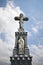 Roadside cross with nice sky