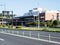 Roadside entrance to Ujina passenger terminal at Hiroshima port