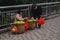 Roadside fruit vendor