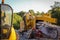 Roadside Machinery JCB and a tarmac grinder/remover