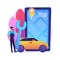 Roadside service abstract concept vector illustration.