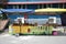 Roadside stall selling maltose candy biscuit at Tualang in Malay