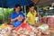 Roadside stall selling maltose candy biscuit at Tualang in Malay