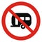 Roadsign, ban caravan parking, eps.