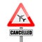 RoadSign Flight Cancelled