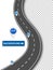 The roadway location isinfographic
