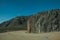 Roadway passing through rocky landscape