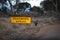 Roadwork Ahead Signal Australia wallaby