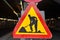 Roadwork traffic sign