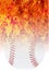 Roaring Flaming Baseball Sport Background