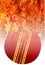 Roaring Flaming Cricket Ball Sport Background