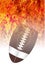 Roaring Flaming Football Sport Background