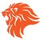Roaring Lion Head Logo Vector Icon Design