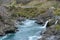 The Roaring Meg (Te Wai a Korokio), Kawarau River, Central Otago, south island of New Zealand