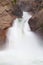 Roaring River Falls shown in early fall in Kings Canyon National