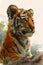 Roaring into the World: A Tiger Cub\\\'s Professional Portrait for