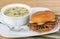 Roast Beef Sandwich and Soup