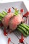 Roast beef with string beans