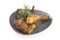 Roast chicken with artichokes