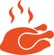 Roast chicken icon