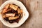 Roast parsnips and beetroots