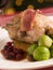 Roast Partridge Potato Cake Brussel Sprouts