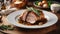 Roast pork with rosemary, ai