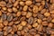 Roasted artesanal gourmet coffee beans pattern