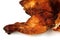 Roasted chicken part isolate white background