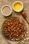 Roasted Chickpeas with Sesame and Honey