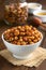 Roasted Chickpeas with Sesame and Honey