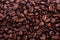 Roasted coffee beans - the beautiful food background