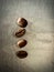 Roasted coffeebeans on background