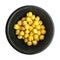 Roasted Crispy Chickpeas or Chana Snack with Salt Isolated