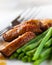 Roasted duck breast with green beans