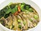 Roasted duck noodle asia